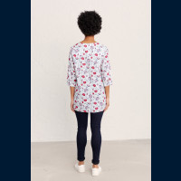 Aventurier Tunic Hedgerow Flowers Cassis 3