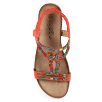 mariella orange beaded sandal p5028 299502 image