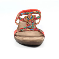 mariella orange beaded sandal p5028 299514 image